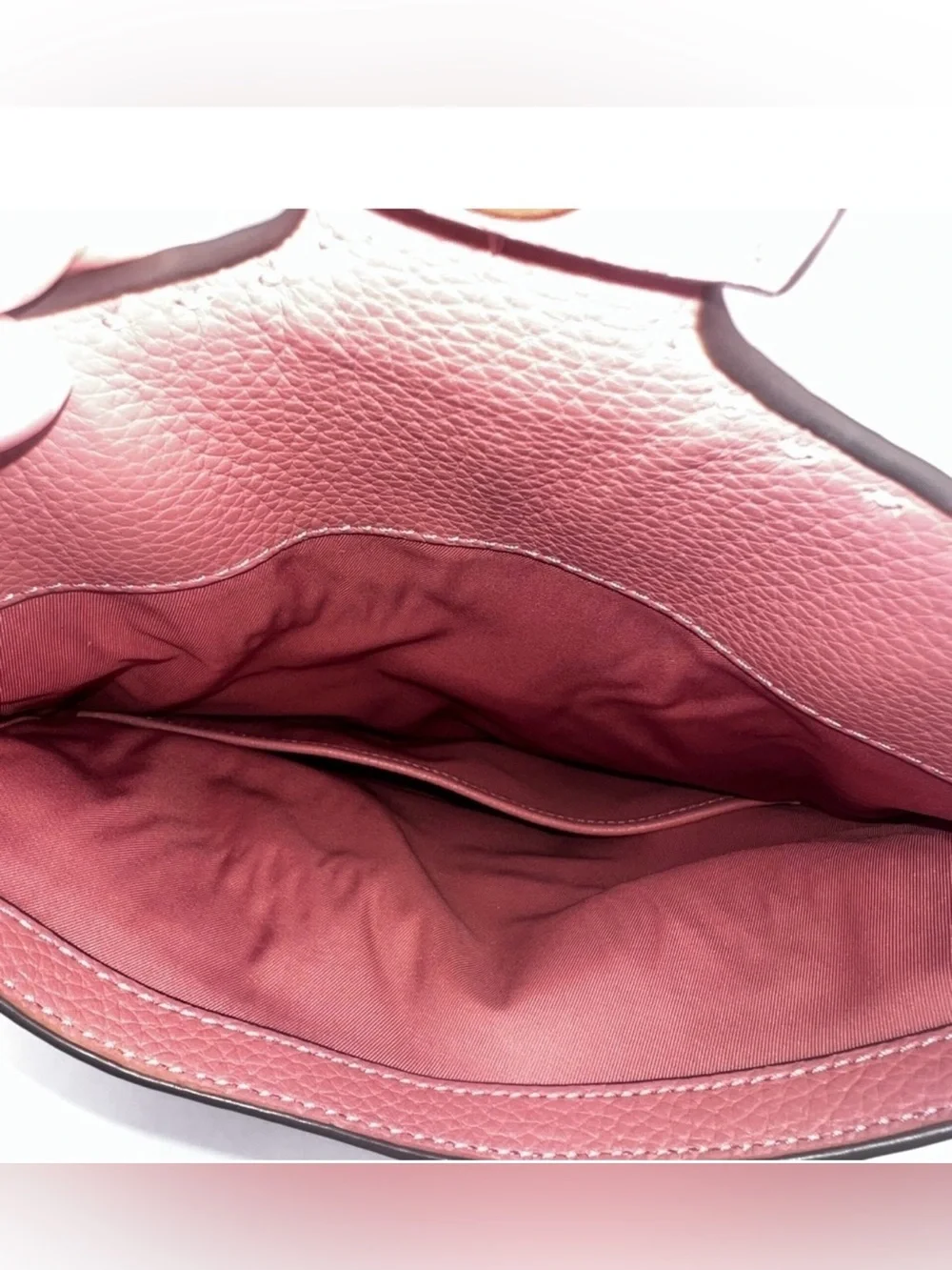 Tory Burch McGraw Fold-Over Crossbody in the shade Pink Magnolia
